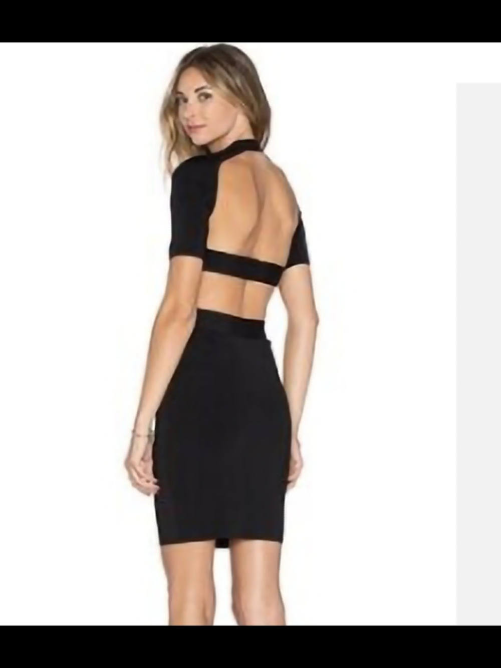 T ALEXANDER WANG‎ Chic Black Backless Bodycon Dress - Women's